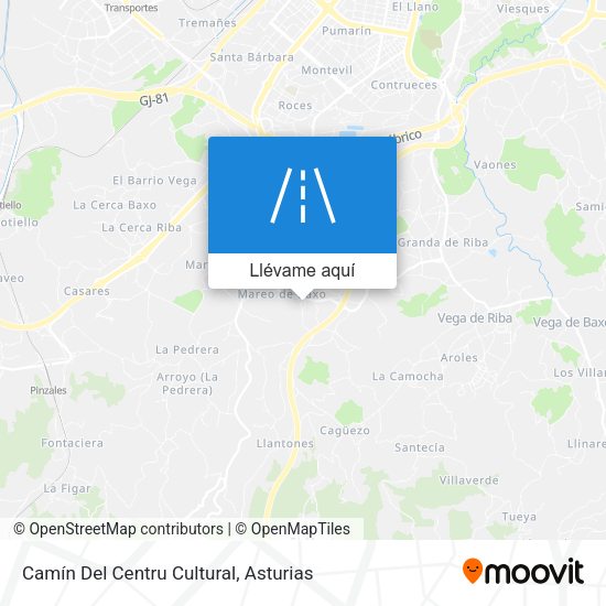 Mapa Camín Del Centru Cultural