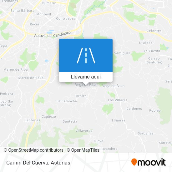 Mapa Camín Del Cuervu