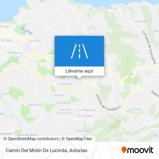 Mapa Camín Del Molín De Lucinda