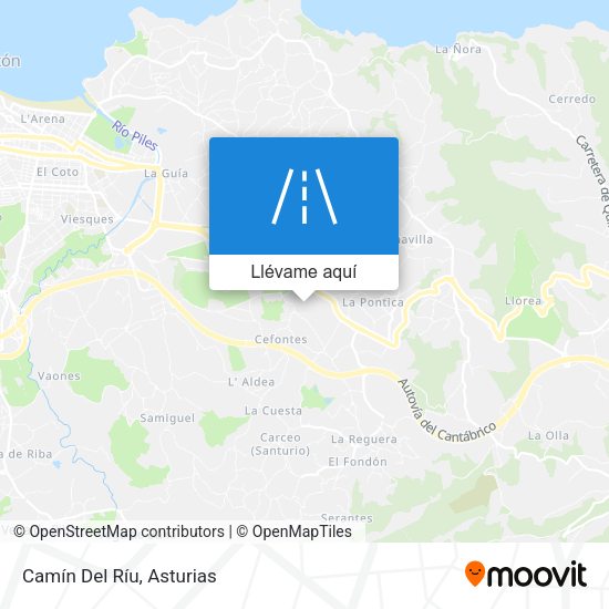 Mapa Camín Del Ríu