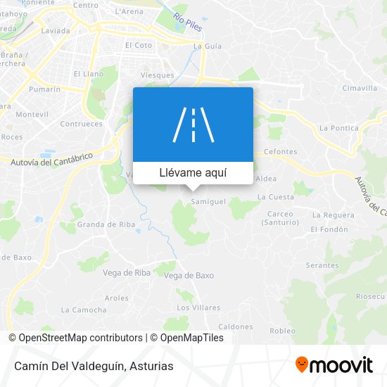 Mapa Camín Del Valdeguín