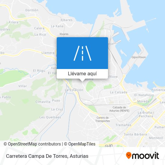 Mapa Carretera Campa De Torres
