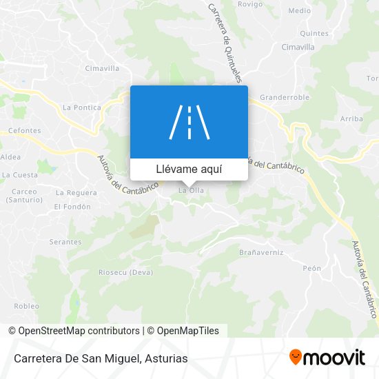 Mapa Carretera De San Miguel
