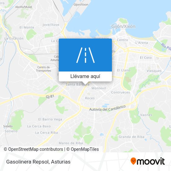 Mapa Gasolinera Repsol