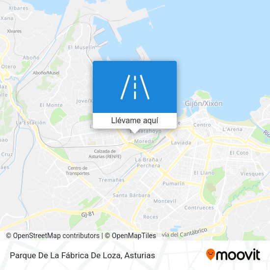 Mapa Parque De La Fábrica De Loza