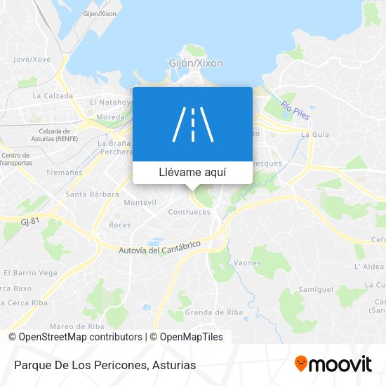 Mapa Parque De Los Pericones