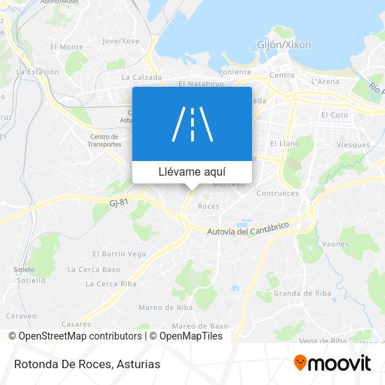 Mapa Rotonda De Roces