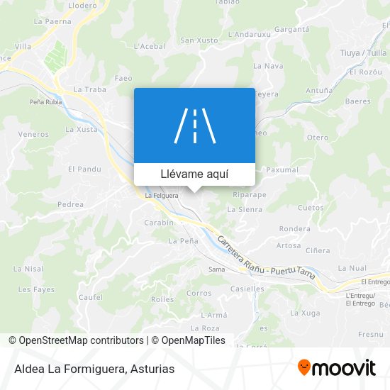 Mapa Aldea La Formiguera
