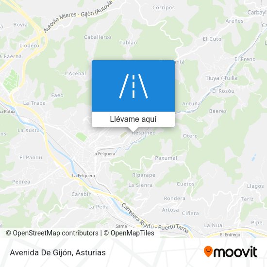 Mapa Avenida De Gijón