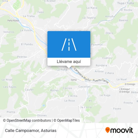 Mapa Calle Campoamor