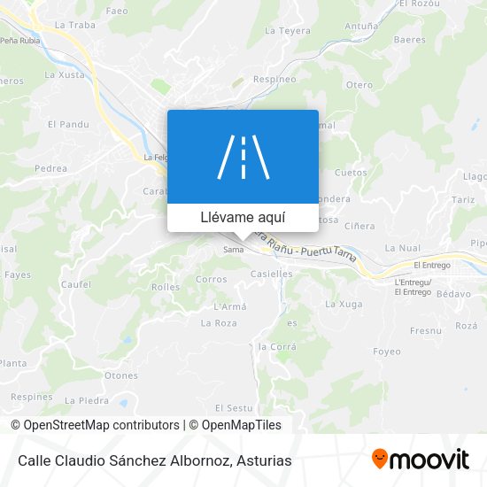 Mapa Calle Claudio Sánchez Albornoz