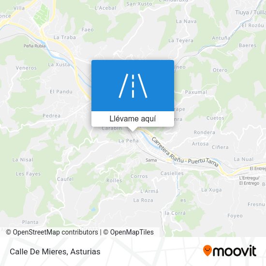 Mapa Calle De Mieres