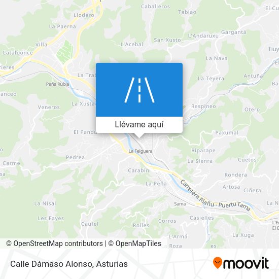 Mapa Calle Dámaso Alonso