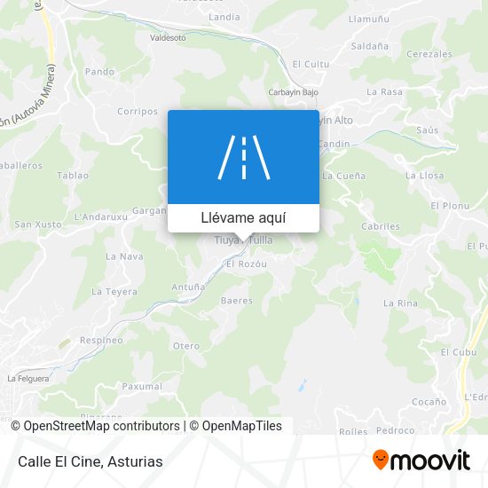 Mapa Calle El Cine