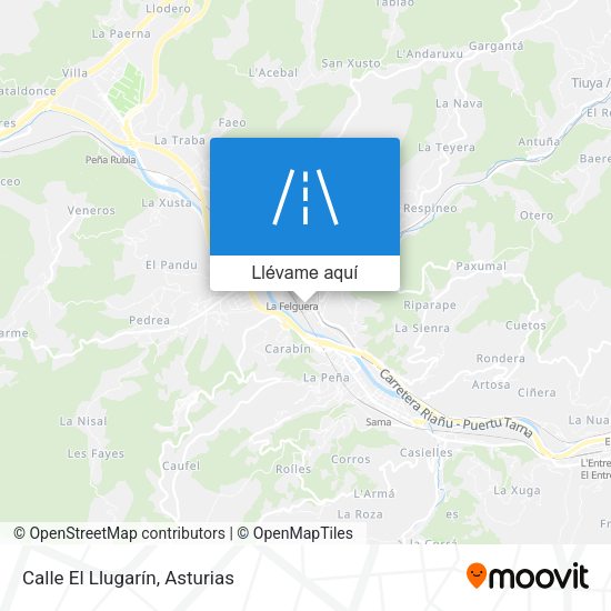 Mapa Calle El Llugarín
