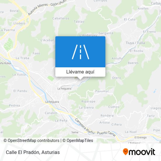 Mapa Calle El Pradón