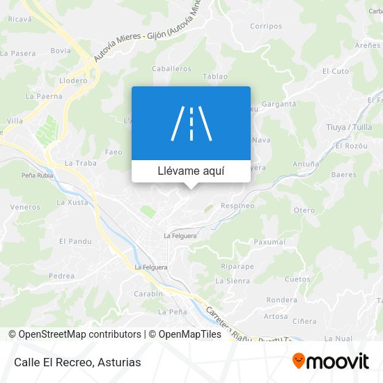 Mapa Calle El Recreo