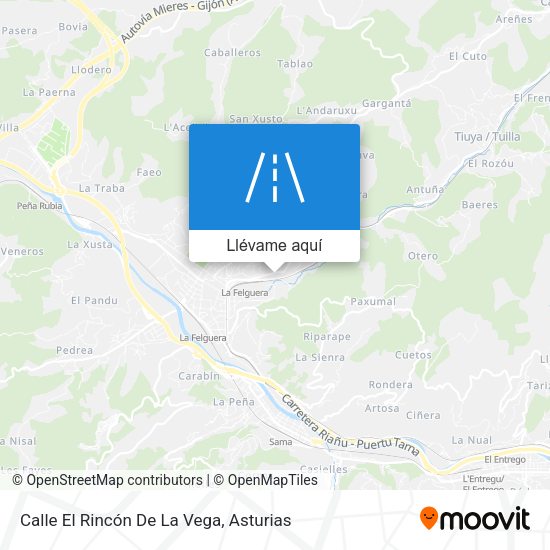Mapa Calle El Rincón De La Vega