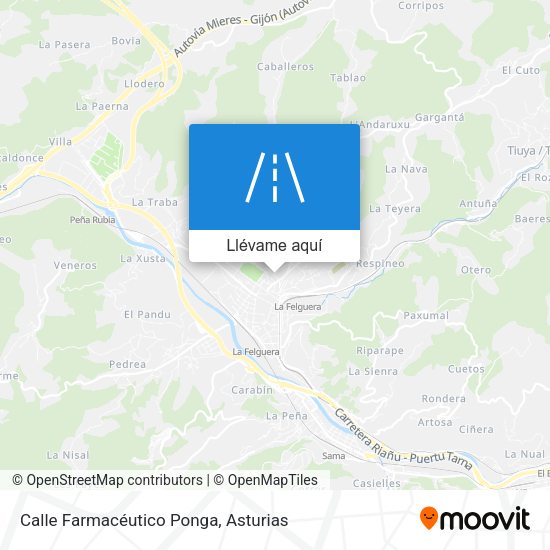 Mapa Calle Farmacéutico Ponga