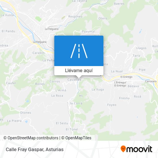 Mapa Calle Fray Gaspar