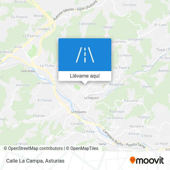 Mapa Calle La Campa