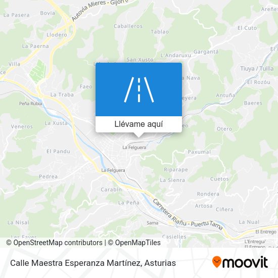 Mapa Calle Maestra Esperanza Martínez