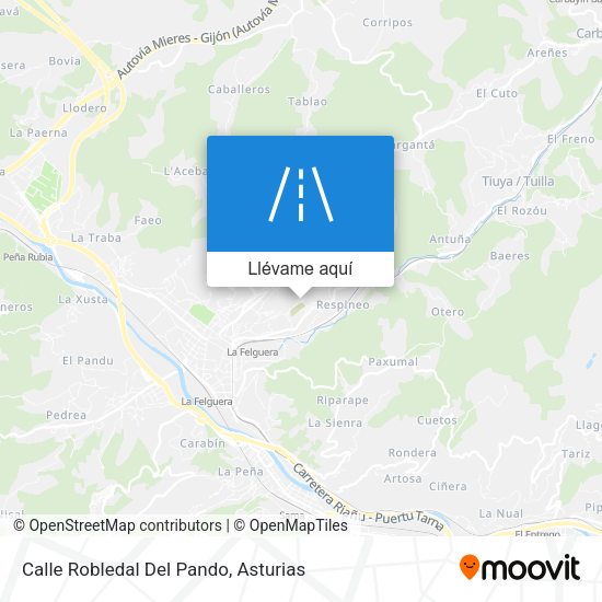 Mapa Calle Robledal Del Pando