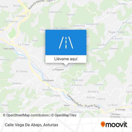 Mapa Calle Vega De Abajo