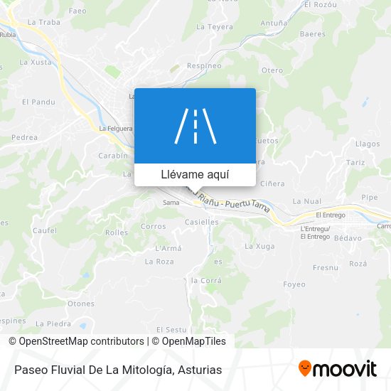 Mapa Paseo Fluvial De La Mitología