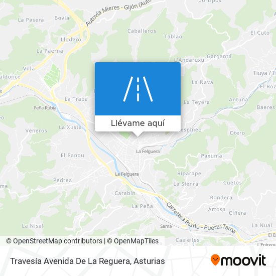 Mapa Travesía Avenida De La Reguera