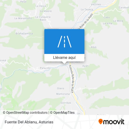 Mapa Fuente Del Ablanu