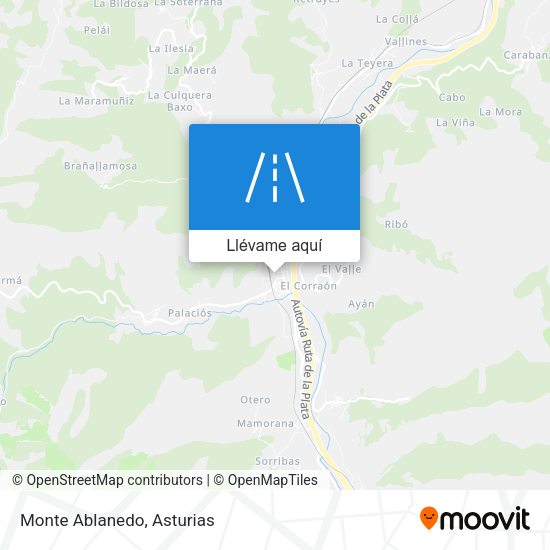 Mapa Monte Ablanedo