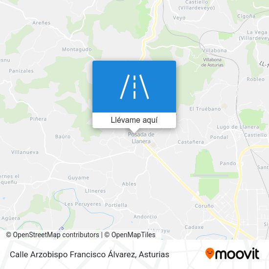 Mapa Calle Arzobispo Francisco Álvarez