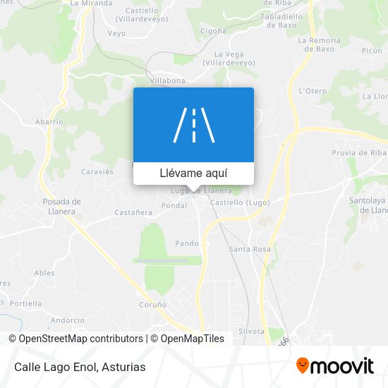 Mapa Calle Lago Enol