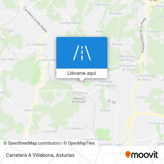 Mapa Carretera A Villabona