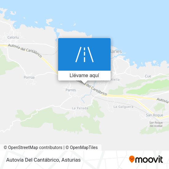 Mapa Autovía Del Cantábrico