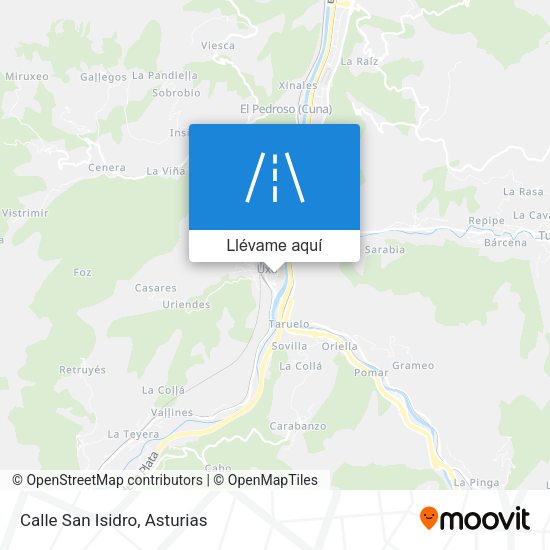 Mapa Calle San Isidro