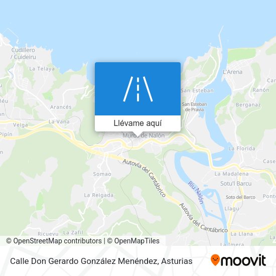 Mapa Calle Don Gerardo González Menéndez