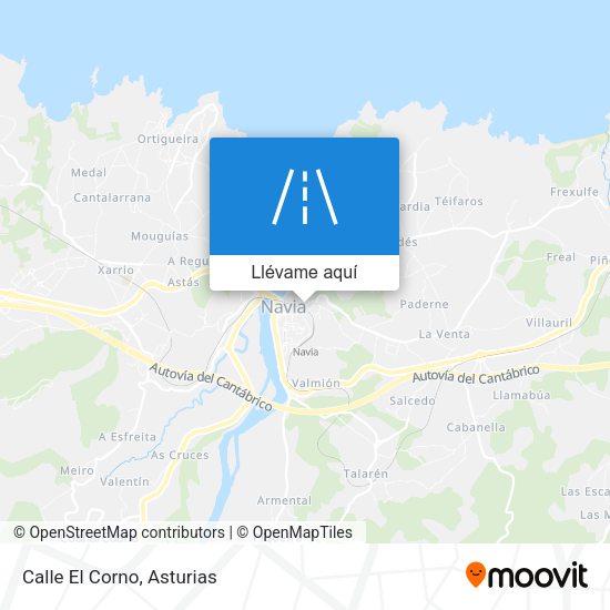 Mapa Calle El Corno
