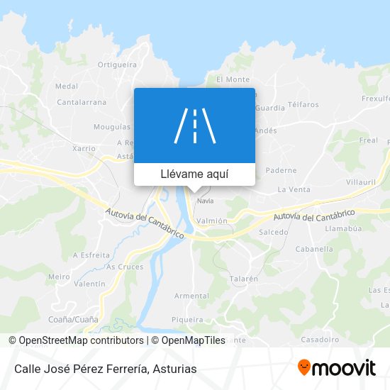 Mapa Calle José Pérez Ferrería