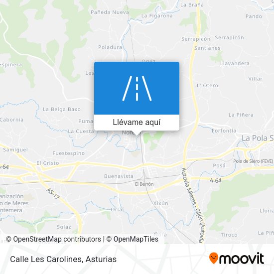 Mapa Calle Les Carolines
