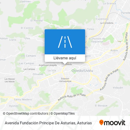 Mapa Avenida Fundación Príncipe De Asturias