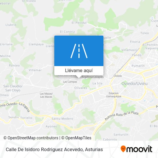 Mapa Calle De Isidoro Rodriguez Acevedo
