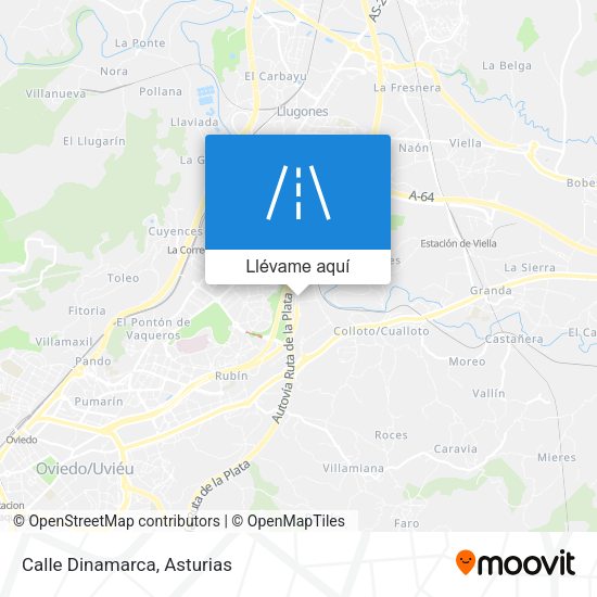 Mapa Calle Dinamarca