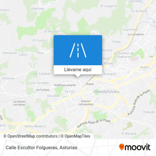 Mapa Calle Escultor Folgueras