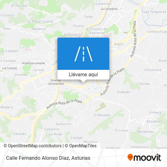 Mapa Calle Fernando Alonso Díaz