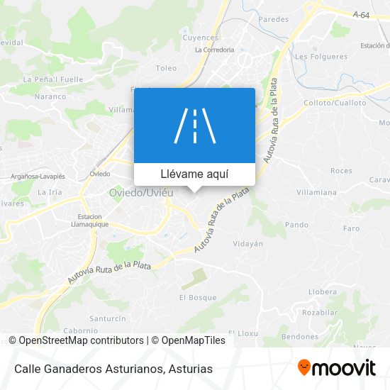 Mapa Calle Ganaderos Asturianos