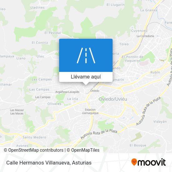Mapa Calle Hermanos Villanueva