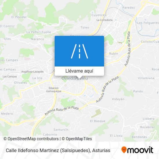 Mapa Calle Ildefonso Martínez (Salsipuedes)