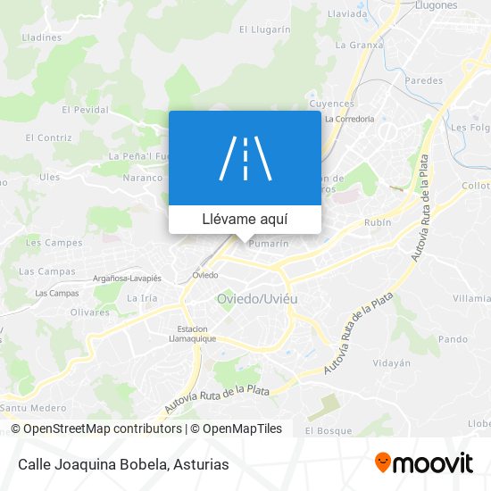Mapa Calle Joaquina Bobela